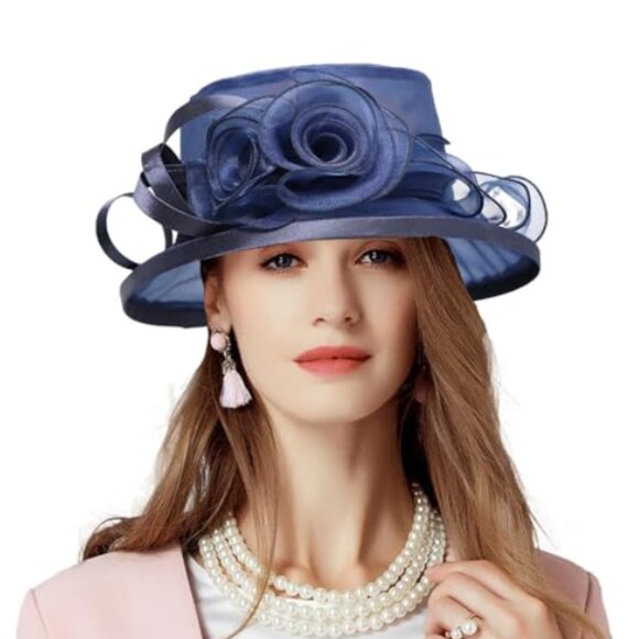 Accessories - Kentucky Derby Church Dress Hat for Women Fuchsia Line